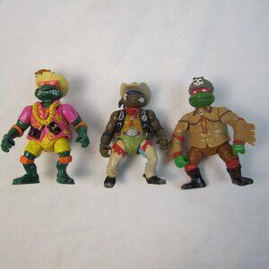 Vintage 1992 TMNT Lot of 3 Loose Figures - No Accessories - Used